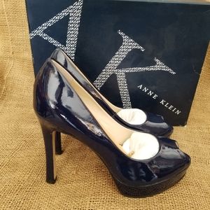 Anne Klein Navy Blue Serafina Pumps